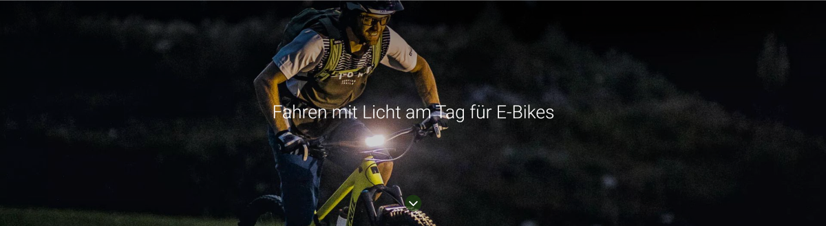 Fahren mit Licht am Tag für E-Bikes